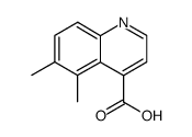 5,6-dimethyl-quinoline-4-carboxylic acid结构式