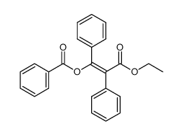 3-benzoyloxy-2,3-diphenyl-acrylic acid ethyl ester Structure