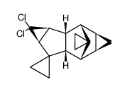 endo,exo,exo-cyclopropane-spiro-6-(4,4-dichloropentacyclo(6.3.1.02,7.03,5.09,11)dodecane)-12-spirocyclopropane结构式