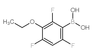 3-Ethoxy-2,4,6-trifluorophenylboronic acid structure