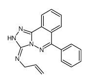 1,2,4-Triazolo(3,4-a)phthalazin-3-amine, 6-phenyl-N-2-propenyl-结构式