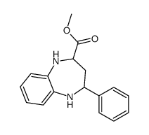 methyl 2-phenyl-2,3,4,5-tetrahydro-1H-1,5-benzodiazepine-4-carboxylate Structure