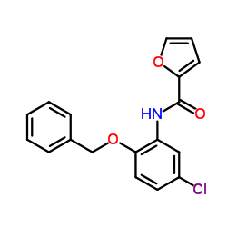 N-[2-(Benzyloxy)-5-chlorophenyl]-2-furamide结构式