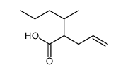 3-methyl-2-prop-2-enylhexanoic acid Structure