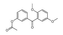 3-ACETOXY-2',5'-DIMETHOXYBENZOPHENONE结构式