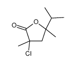 3-chloro-3,5-dimethyl-5-propan-2-yloxolan-2-one Structure