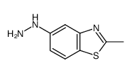 Benzothiazole, 5-hydrazino-2-methyl- (7CI) structure