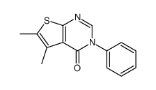 5,6-dimethyl-3-phenylthieno[2,3-d]pyrimidin-4-one结构式