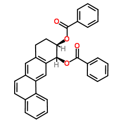 (10R,11S)-8,9,10,11-Tetrahydrotetraphene-10,11-diyl dibenzoate Structure