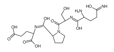 (2S)-2-[[(2S)-1-[(2S)-2-[[(2S)-2,5-diamino-5-oxopentanoyl]amino]-3-hydroxypropanoyl]pyrrolidine-2-carbonyl]amino]pentanedioic acid结构式