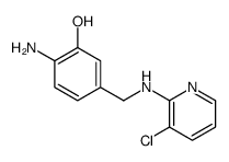 2-amino-5-[[(3-chloropyridin-2-yl)amino]methyl]phenol Structure