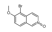 5-bromo-6-methoxy-2-oxidoisoquinolin-2-ium Structure