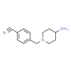 4-[(4-aminopiperidin-1-yl)methyl]benzonitrile Structure