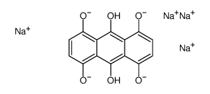 tetrasodium dihydrogen anthracene-1,4,5,8,9,10-hexolate Structure