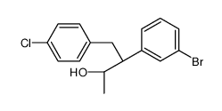 (2R,3S)-3-(3-bromophenyl)-4-(4-chlorophenyl)butan-2-ol structure