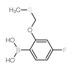 4-Fluoro-2-(methylthiomethoxy)phenylboronic acid Structure