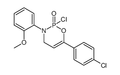 2-Chloro-6-(4-chloro-phenyl)-3-(2-methoxy-phenyl)-3,4-dihydro-[1,3,2]oxazaphosphinine 2-oxide Structure