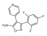 5-Amino-4-(4-pyridyl)-3-(2,4,6-trifluorophenyl)isoxazole Structure
