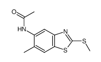 N-(6-methyl-2-methylsulfanyl-benzothiazol-5-yl)-acetamide Structure