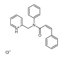 (E)-N,3-diphenyl-N-(pyridin-1-ium-2-ylmethyl)prop-2-enamide,chloride结构式