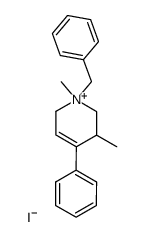 4-Phenyl-1,5-dimethyl-1-benzyl-1,2,5,6-tetrahydro-pyridinium-jodid Structure