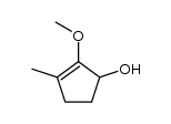 3-methyl-2-methoxycyclopent-2-en-1-ol Structure