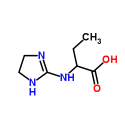 2-(4,5-Dihydro-1H-imidazol-2-ylamino)butanoic acid结构式