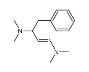 2-(Dimethylamino)-3-phenylpropanal-dimethylhydrazon Structure