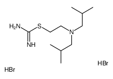 2-[bis(2-methylpropyl)amino]ethyl carbamimidothioate,dihydrobromide Structure