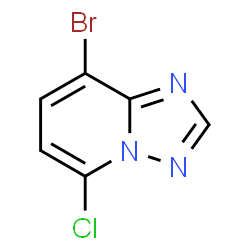 8-溴-5-氯-[1,2,4]三唑并[1,5-a]吡啶结构式