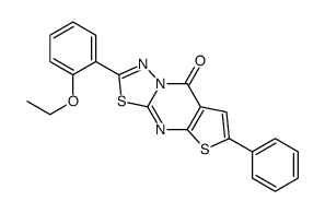 2-(2-ethoxyphenyl)-6-phenyl-8H-[1,3,4]thiadiazolo[3,2-a]thieno[2,3-d]pyrimidin-8-one Structure