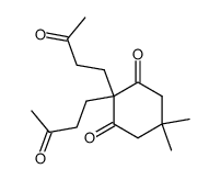 5,5-dimethyl-2,2-bis(3-oxo-butyl)cyclohexane-1,3-dione结构式