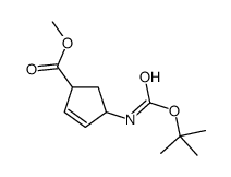 METHYL 4-((TERT-BUTOXYCARBONYL)AMINO)CYCLOPENT-2-ENECARBOXYLATE Structure