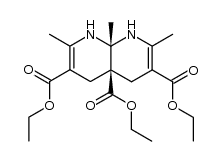 triethyl 2,7,8a-trimethyl-1,4,4a,5,8,8a-hexahydro-1,8-naphthyridine-3,4a,6-tricarboxylate结构式