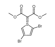 dimethyl 2-(2,4-dibromo-1l4-thiophen-1-ylidene)malonate结构式