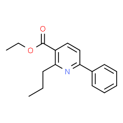 6-phenyl-2-propyl-3-pyridinecarboxylic acid ethyl ester Structure