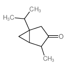 Bicyclo[3.1.0]hexan-3-one,4-methyl-1-(1-methylethyl)- structure