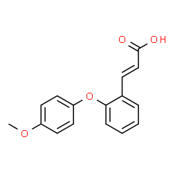 3-[2-(4-METHOXYPHENOXY)PHENYL]ACRYLIC ACID结构式