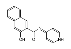 3-hydroxy-N-pyridin-4-ylnaphthalene-2-carboxamide结构式