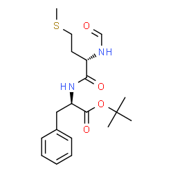 N-formylmethionylphenylalanine tert-butyl ester结构式