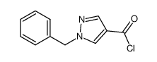 1-benzyl-1H-pyrazole-4-carbonyl chloride结构式