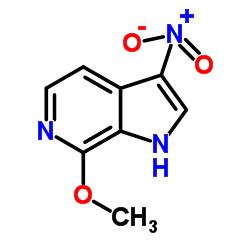 7-Methoxy-3-nitro-6-azaindole结构式