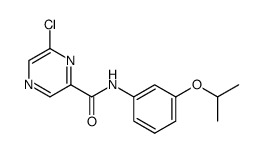 6-chloro-N-(3-isopropoxyphenyl)pyrazine-2-carboxamide结构式