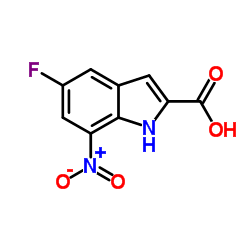 5-Fluoro-7-nitro-1H-indole-2-carboxylic acid Structure