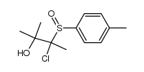 3-chloro-2-methyl-3-(p-tolylsulfinyl)butan-2-ol Structure