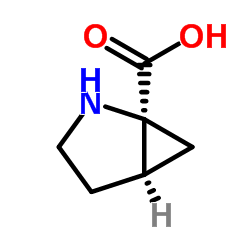 (1S,5R)-2-Azabicyclo[3.1.0]hexane-1-carboxylic acid Structure