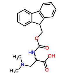 3-(Dimethylamino)-N-[(9H-fluoren-9-ylmethoxy)carbonyl]-D-alanine Structure