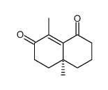 (+)-4,9(S)-dimethyl-3,5-dioxo-Δ4(10)-octalin结构式