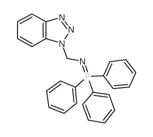 N-(TRIPHENYLPHOSPHORANYLIDENE)-1H-BENZOTRIAZOLE-1-METHANAMINE structure