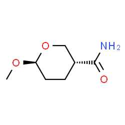 2H-Pyran-3-carboxamide,tetrahydro-6-methoxy-,trans-(9CI) structure